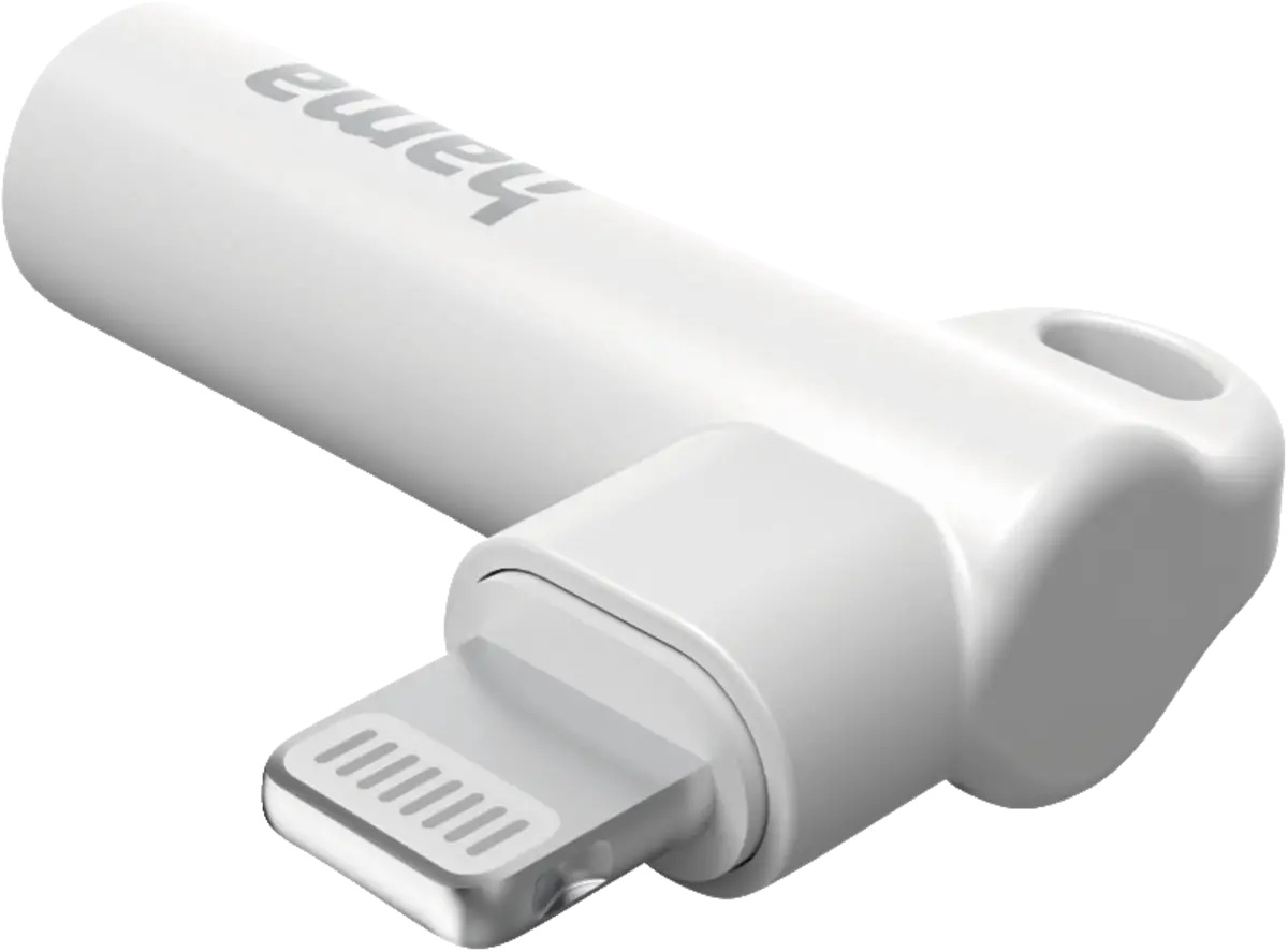 Aux-adapter Lightning u 3,5-mm-jack-aansluiting, 90 hoekstek