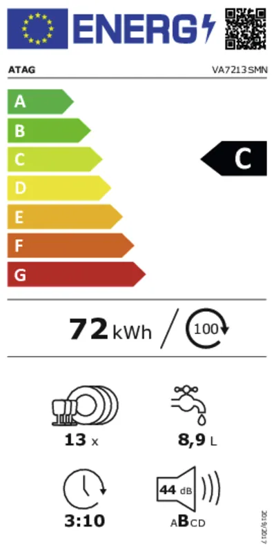 ATAG VA7213SMN energielabel