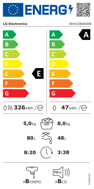 LG W4X1085NWB energielabel