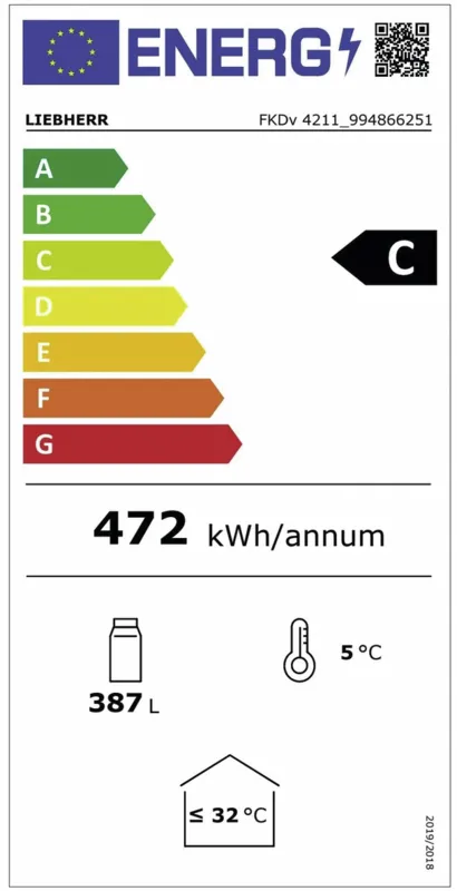 Liebherr FKDv 4211-21 energielabel