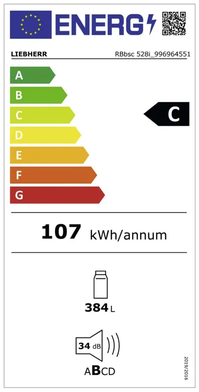 Liebherr RBbsc 528i-22 energielabel