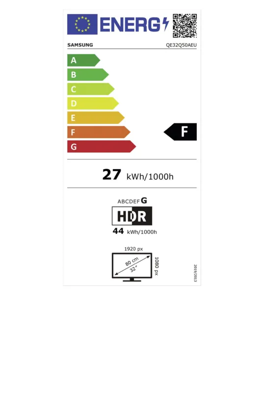 Samsung QE32Q50AEUXXN energielabel